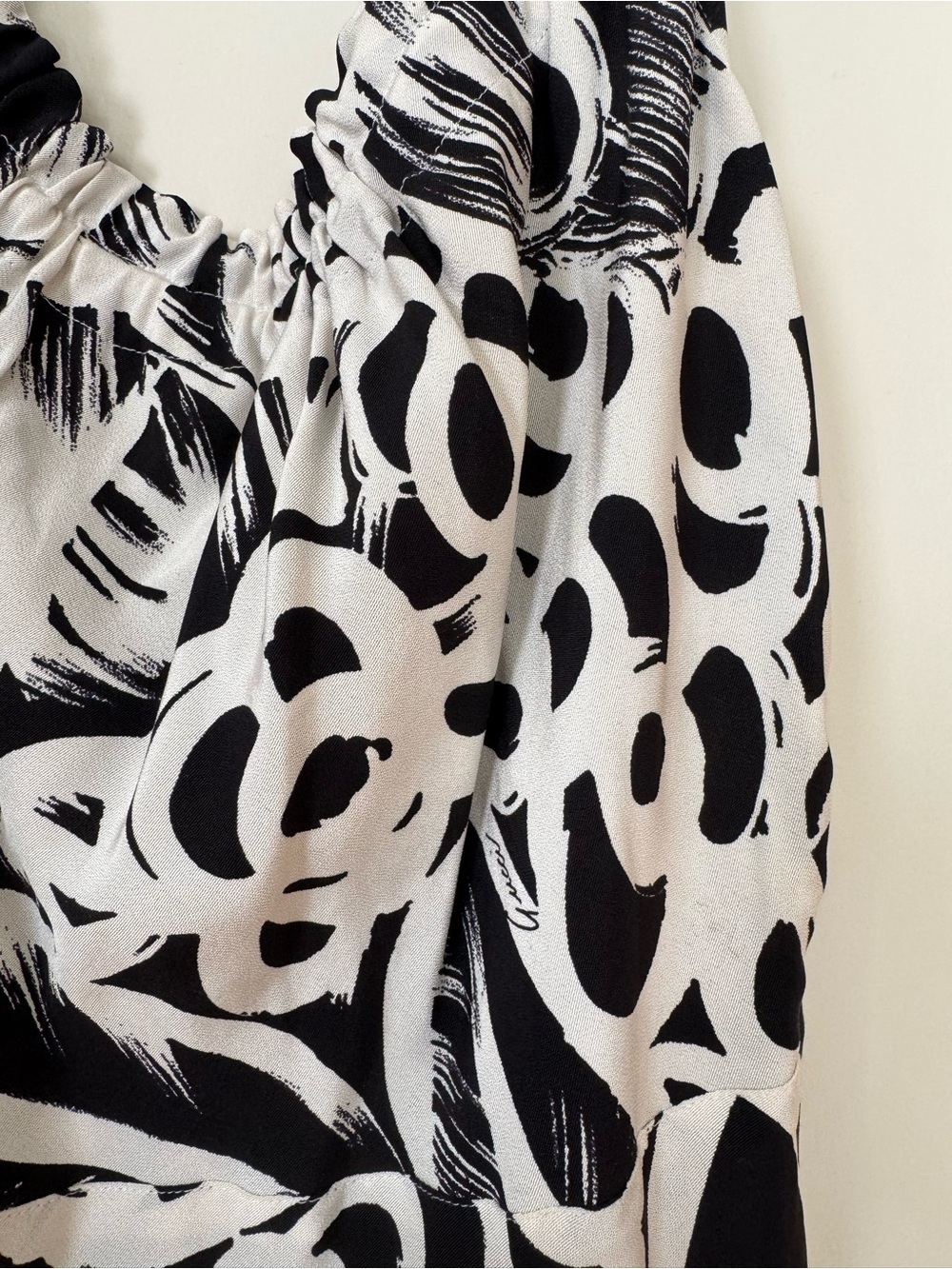 Gucci Black & White Floral Sleeveless Midi Dress size IT 46 US 10 - Picture 4 of 8